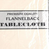 Carnation Home Fashions Vinyl Tablecloth with Polyester Flannel Backing - 52x90"
