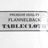 Carnation Home Fashions Vinyl Tablecloth with Polyester Flannel Backing - 52x90"