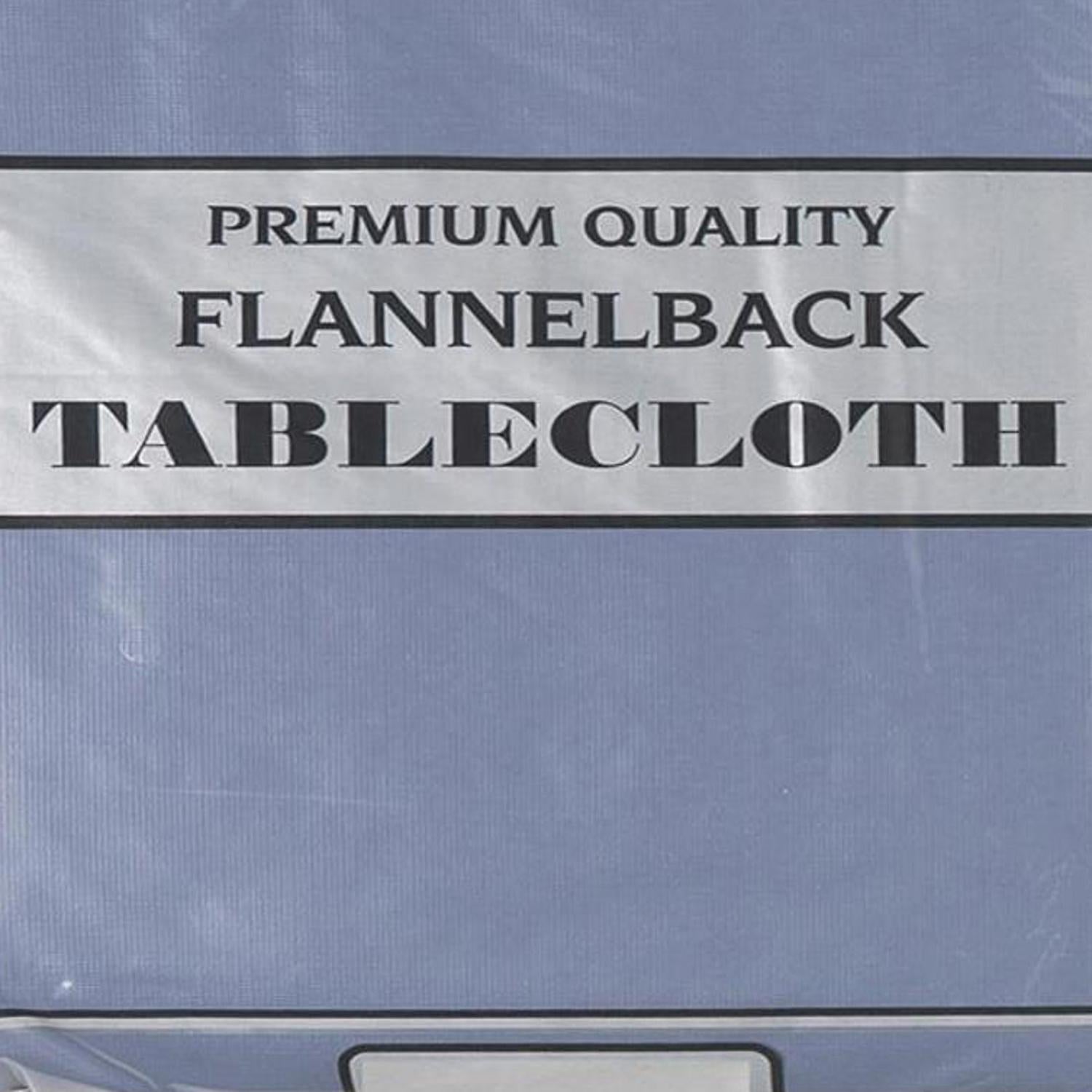 Carnation Home Fashions Vinyl Tablecloth with Polyester Flannel Backing - 52x90"