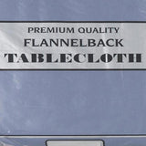 Carnation Home Fashions Vinyl Tablecloth with Polyester Flannel Backing - 52x90"