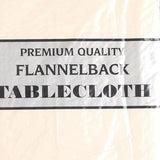 Carnation Home Fashions 70 Round, Vinyl Tablecloth with Polyester Flannel Backing - 70x70"