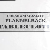 Carnation Home Fashions 70 Round, Vinyl Tablecloth with Polyester Flannel Backing - 70x70"