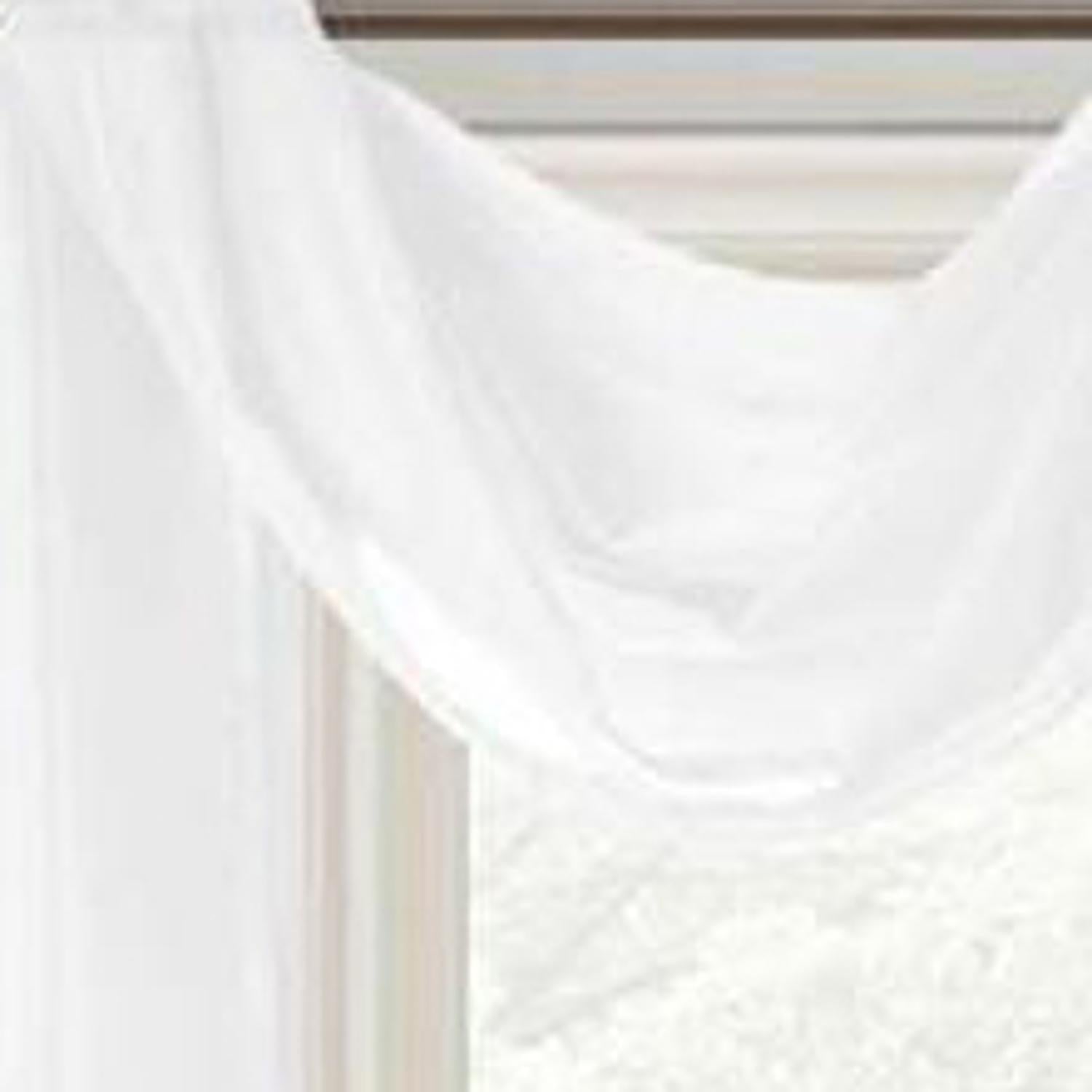 Celine Sheer 55 x 216 in. Sheer Curtain Scarf Valance White