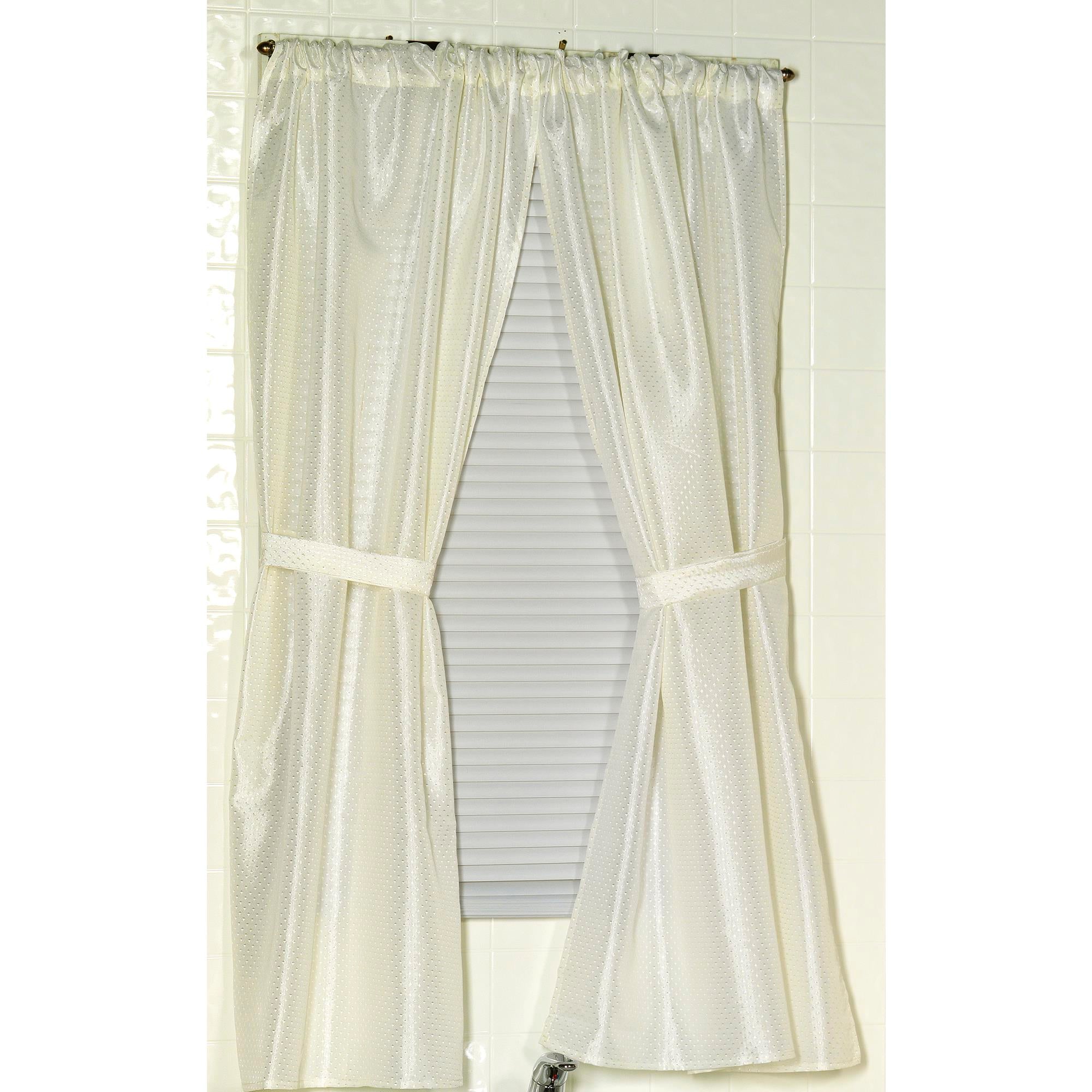 Carnation Home Fashions "Lauren" Diamond-Piqued, 100% Polyester Window Curtain - 34x54"