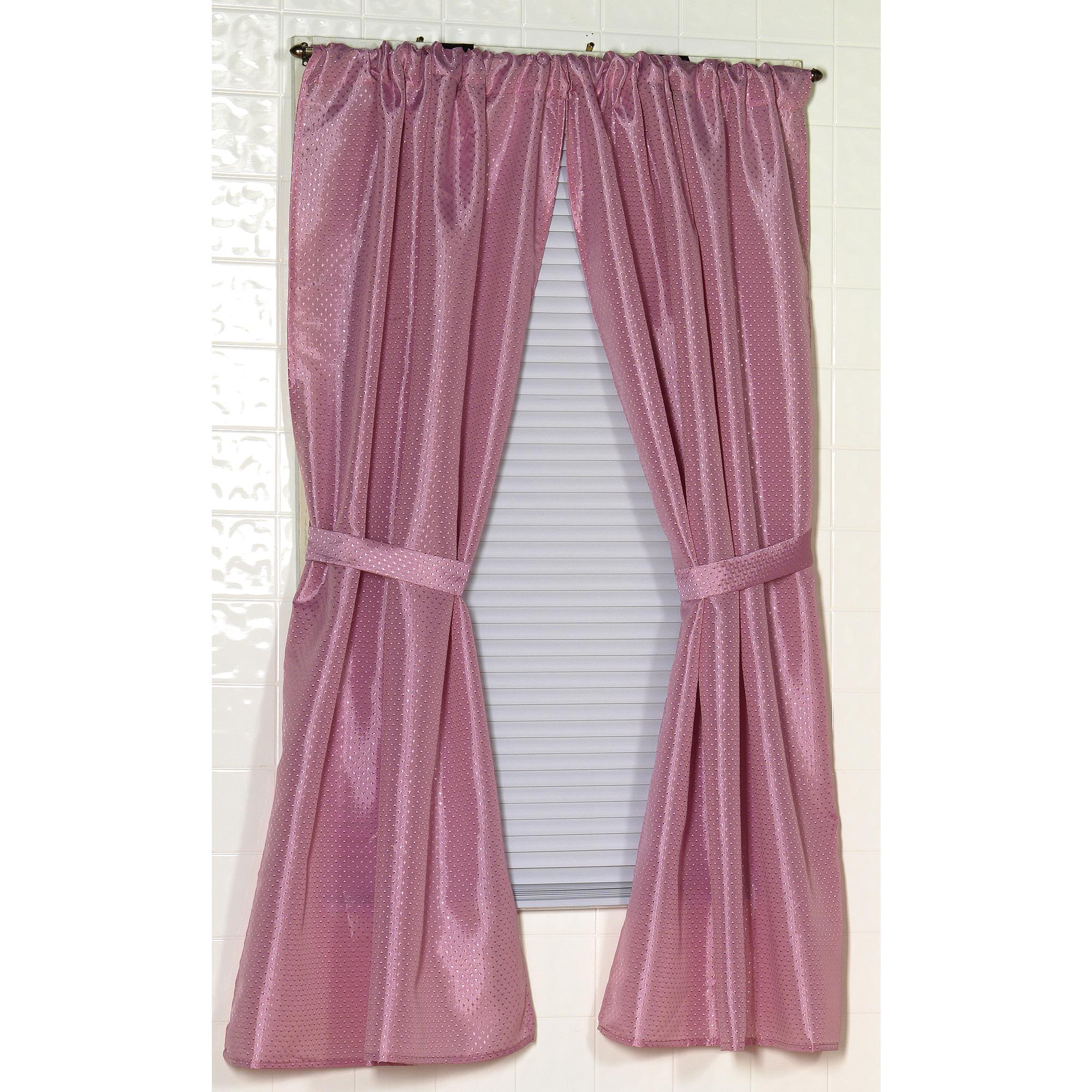 Carnation Home Fashions "Lauren" Diamond-Piqued, 100% Polyester Window Curtain - 34x54"