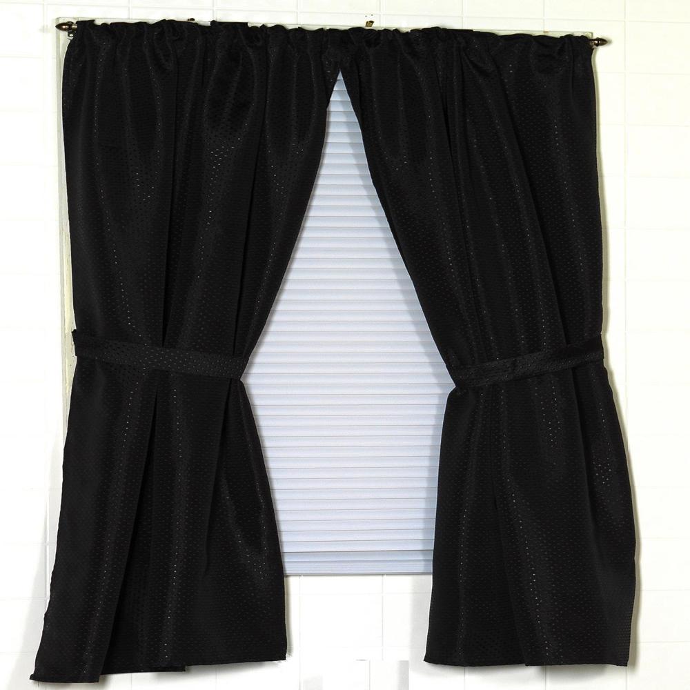 Carnation Home Fashions "Lauren" Diamond-Piqued, 100% Polyester Window Curtain - 34x54"