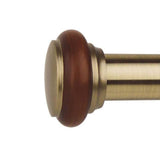 Versailles 1 1/8" Titan Ex Rod With Saturn Finial Set - Antique Brass