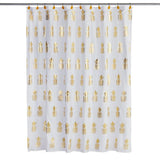 SKL Home Gilded Pineapple Shower Curtain - White 70x72