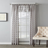 Parkland Windowpane Tailored Fabric Panel - Dove Gray