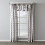 Parkland Windowpane Tailored Fabric Panel - Dove Gray