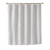 Saturday Knight Ltd Geo Diamond 2-Tone Design Fabric Bath Shower Curtain - 70x72