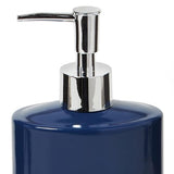 SKL Home Alanya Fluid Wave Inspired Appearance Lotion Pump/Soap Dispenser - 7.22x2.37x3.92", Blue