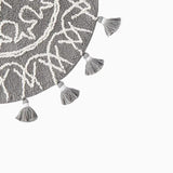 SKL Home Saturday Knight Ltd Medallia Visually Appealing 2-Tone Medallion Design - Gray