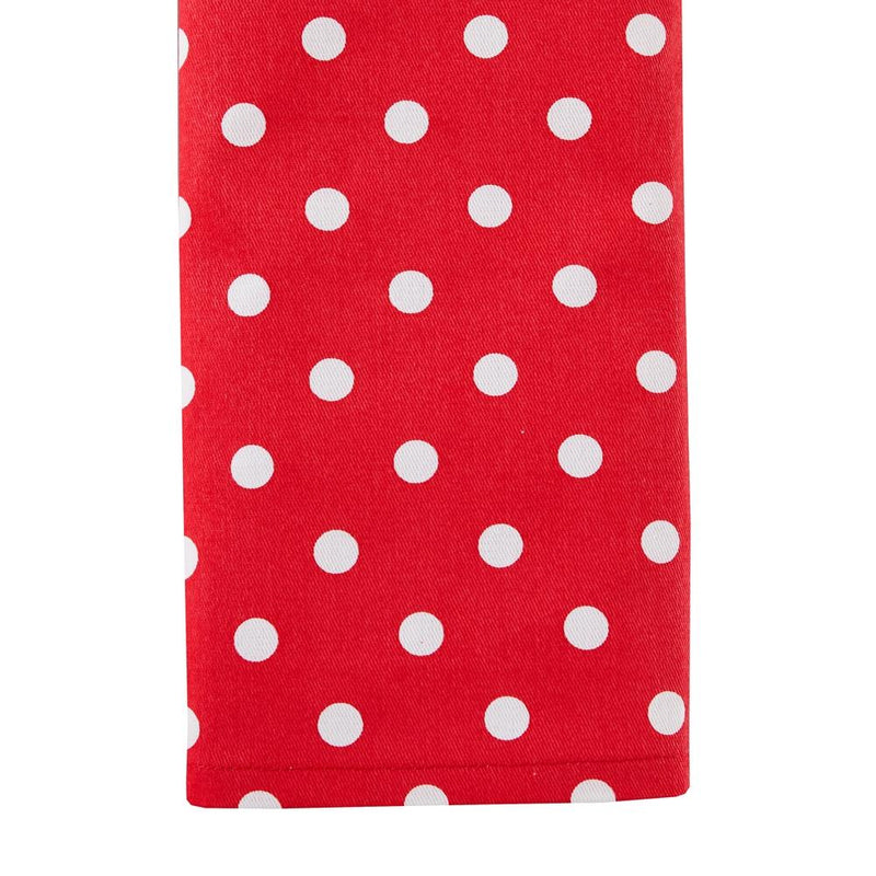 SKL Home Saturday Knight Ltd Santa Paws Ribbon Attachments And Striped Trim Dish Towel Set - 2-Piece - 16x26", Multi