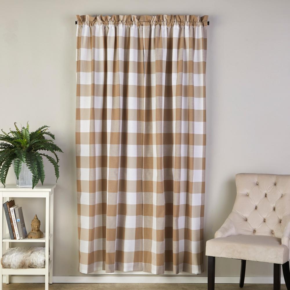 SKL Home By Saturday Knight Ltd Grandin Curtain Panel - Tan/White