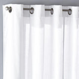 SKL Home Saturday Knight Ltd Raine Light Filtering Sophisticated SunSafe Window Curtain Panel - White