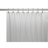 Carnation Home Fashions Premium 4 Gauge Vinyl Shower Curtain Liner with Weighted Magnets and Metal Grommets - 72x72"