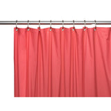 Carnation Home Fashions Premium 4 Gauge Vinyl Shower Curtain Liner with Weighted Magnets and Metal Grommets - 72x72"