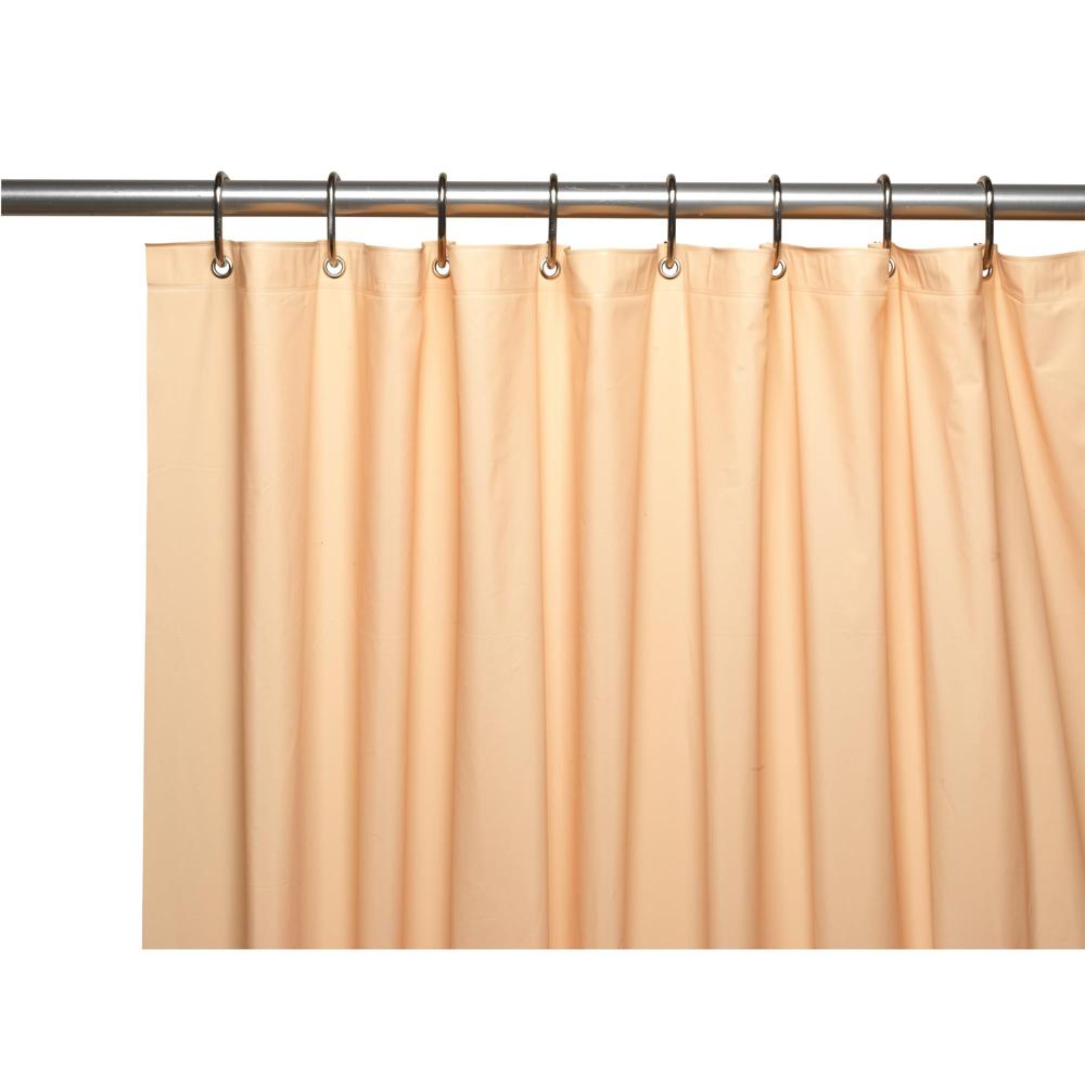 Carnation Home Fashions Premium 4 Gauge Vinyl Shower Curtain Liner with Weighted Magnets and Metal Grommets - 72x72"