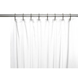 Carnation Home Fashions Hotel Collection, 8 Gauge Vinyl Shower Curtain Liner with Weighted Magnets and Metal Grommets - 72x72"