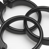 Carnation Home "Snap" Plastic Shower Curtain Hooks in Black