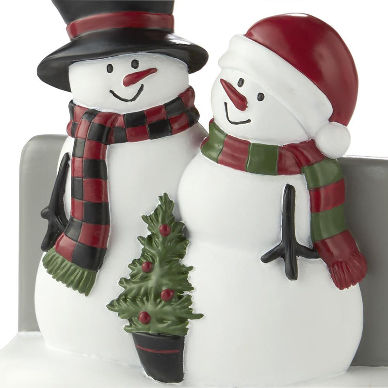 SKL Home Saturday Knight Ltd Woodland Winter Toothbrush Holder - 4.24x2.58x4.27, Red