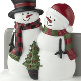 SKL Home Saturday Knight Ltd Woodland Winter Toothbrush Holder - 4.24x2.58x4.27, Red