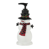 SKL Home Saturday Knight Ltd Woodland Winter Lotion/Soap Dispenser - 7.22x2.85x3.26, Red