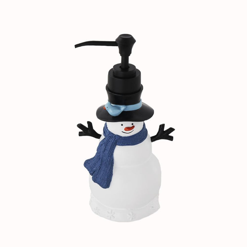 SKL Home Saturday Knight Ltd Winter Friends Lotion/Soap Dispenser - 7.43x2.85x4.03, Blue
