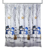 SKL Home Saturday Knight Ltd Winter Friends Shower Curtain - 70x72", Gray