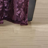 Versailles Ultra Soft Plush Contemporary Embossed Pattern All Season 50" x 60" Throw Blanket, Plum