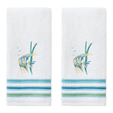 SKL Home Saturday Knight Ltd Ocean Watercolor Hand Towel - (2-Pack) - 16x26"