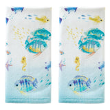 SKL Home Saturday Knight Ltd Ocean Watercolor Hand Towel - (2-Pack) - 16x26"