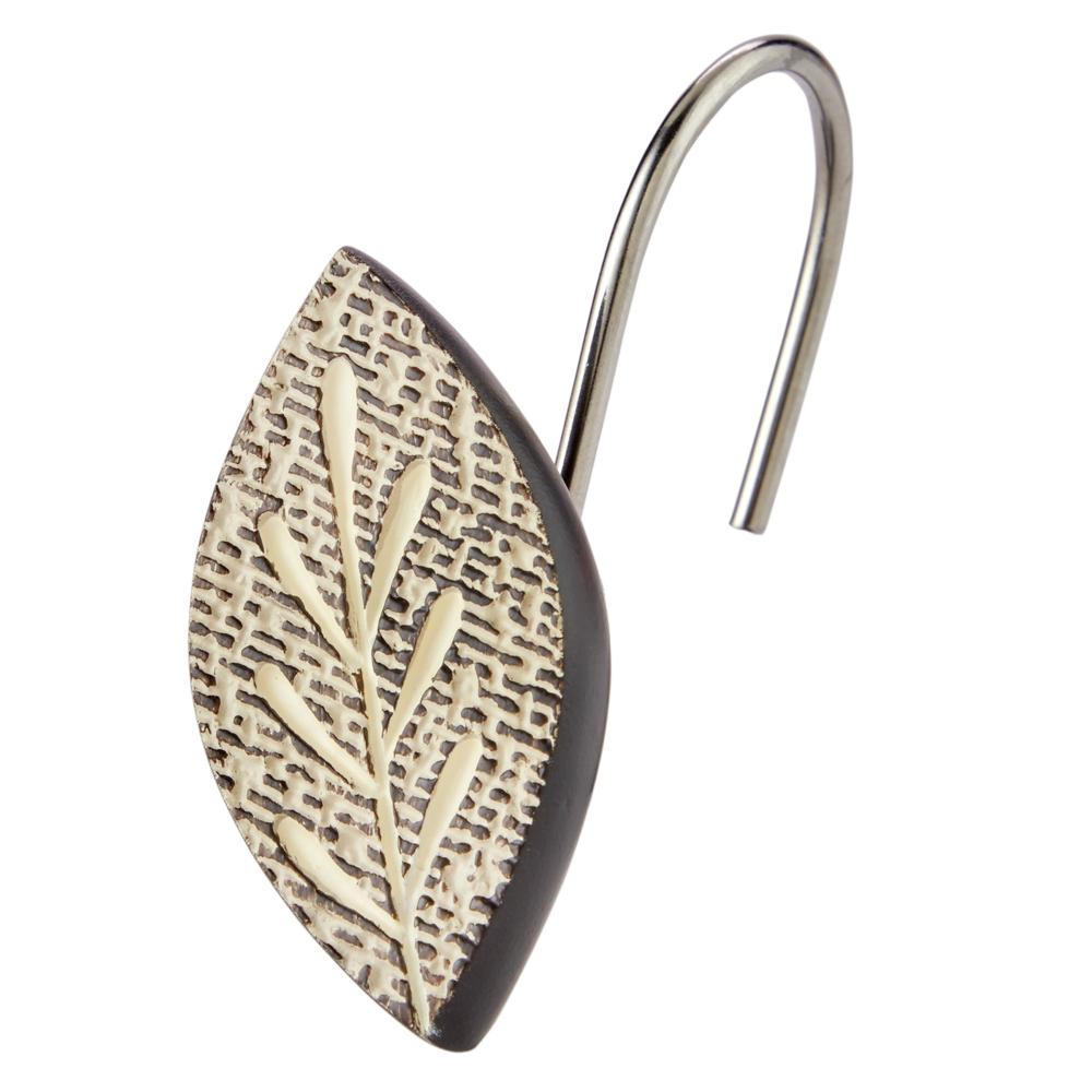 SKL Home Aspen Lodge Shower Curtain Hooks - Natural 7.1x3.74x2.72