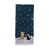 SKL Home Saturday Knight Ltd Cat And Dog Hand Towel - (2-Pack) - 16x25", Teal