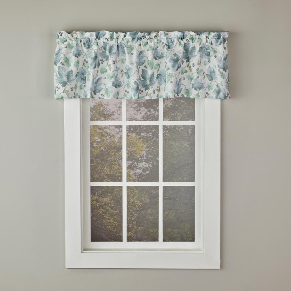 SKL Home By Saturday Knight Ltd Falling Leaves Valance - 58X13", Blue