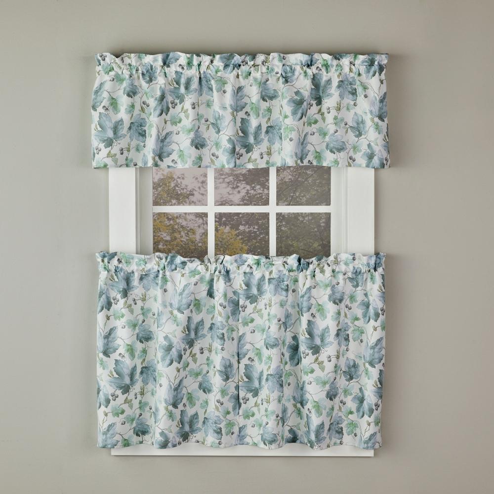 SKL Home By Saturday Knight Ltd Falling Leaves Valance - 58X13", Blue