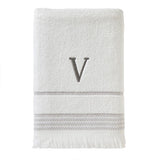 SKL Home By Saturday Knight Ltd Casual Monogram Bath Towel V - 28X54