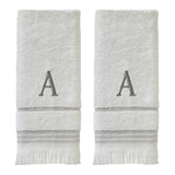 SKL Home By Saturday Knight Ltd Casual Monogram Hand Towel Set - 2-Count - 16