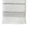 SKL Home By Saturday Knight Ltd Casual Monogram Hand Towel Set - 2-Count - 16"x26", White