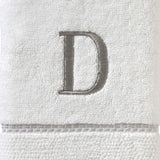 SKL Home By Saturday Knight Ltd Casual Monogram Hand Towel Set - 2-Count - 16"x26", White