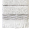 SKL Home By Saturday Knight Ltd Casual Monogram Hand Towel Set - 2-Count - 16"x26", White