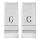 SKL Home By Saturday Knight Ltd Casual Monogram Hand Towel Set G - 2-Count - 16