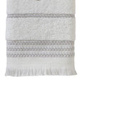 SKL Home By Saturday Knight Ltd Casual Monogram Hand Towel Set - 2-Count - 16"x26", White