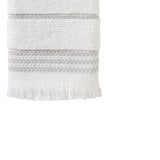 SKL Home By Saturday Knight Ltd Casual Monogram Hand Towel Set - 2-Count - 16"x26", White