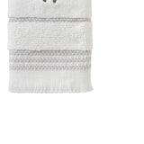 SKL Home By Saturday Knight Ltd Casual Monogram Hand Towel Set - 2-Count - 16"x26", White