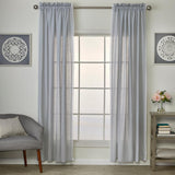 SKL Home By Saturday Knight Ltd Catherine Crochet Window Curtain Panel Pair - 104X63", Silver