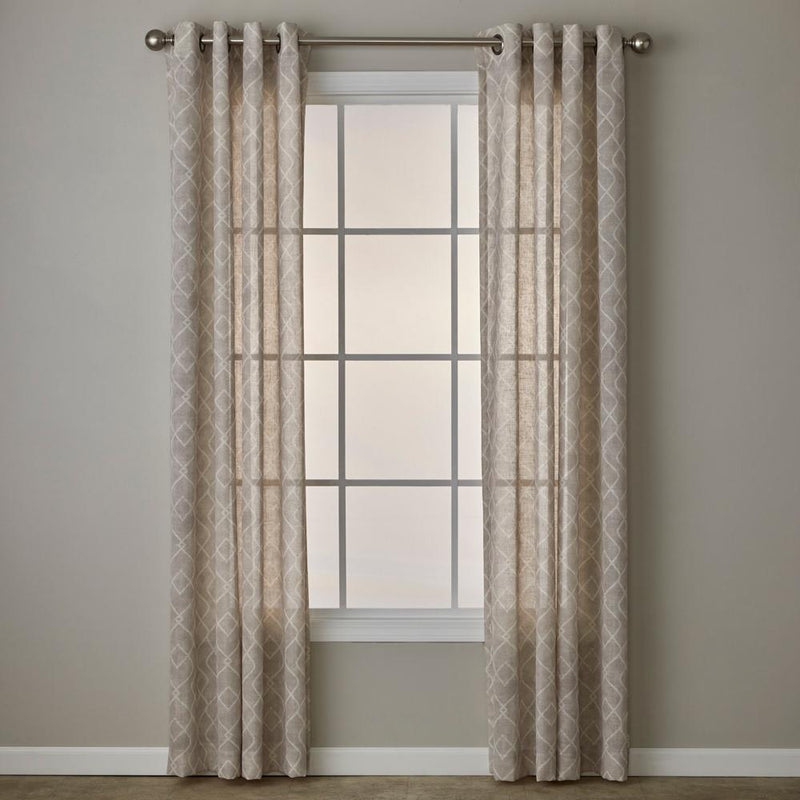 SKL Home By Saturday Knight Ltd Chainlink Window Curtain Panel - Linen