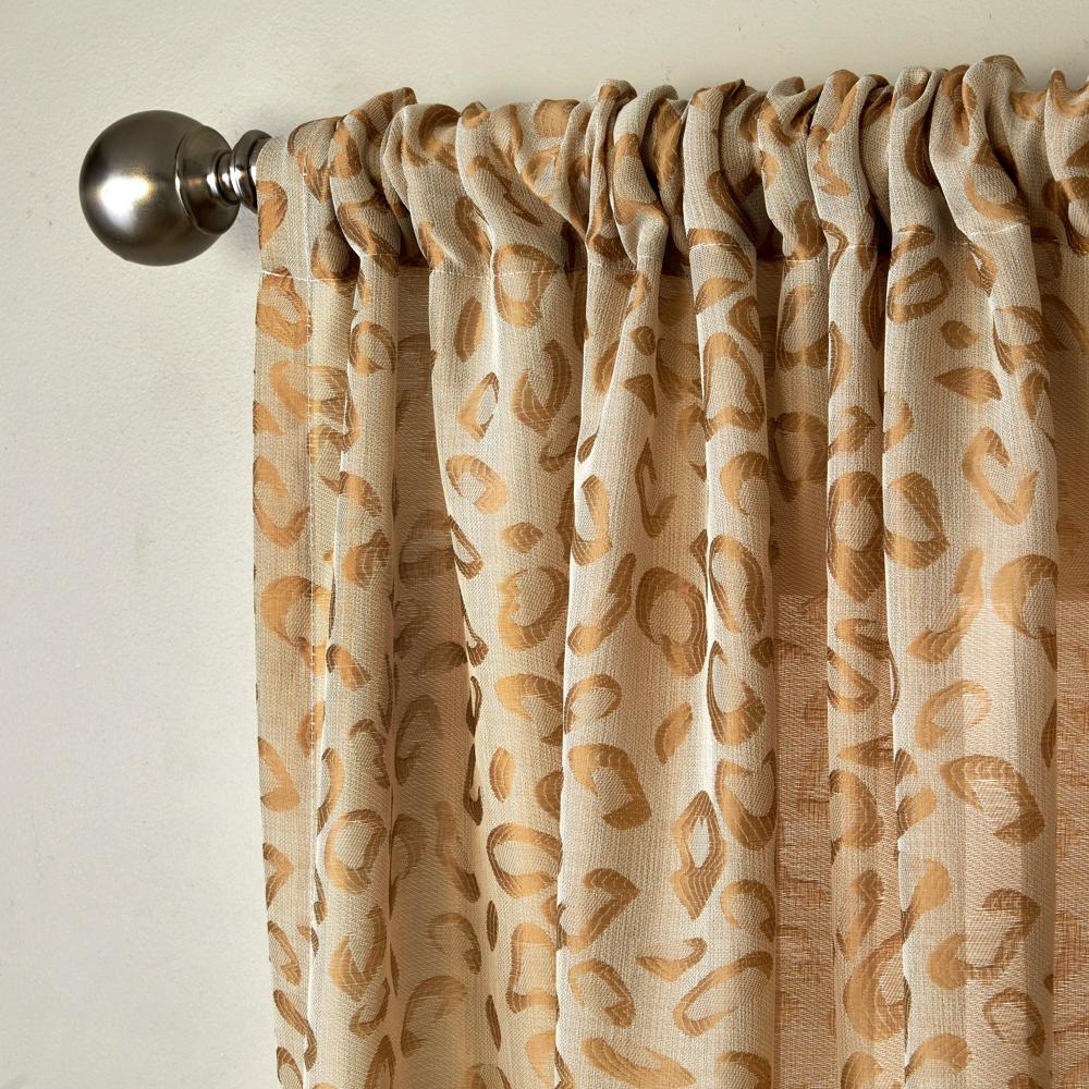 SKL Home By Saturday Knight Ltd Cheetah Spot Window Curtain Panel - Toast