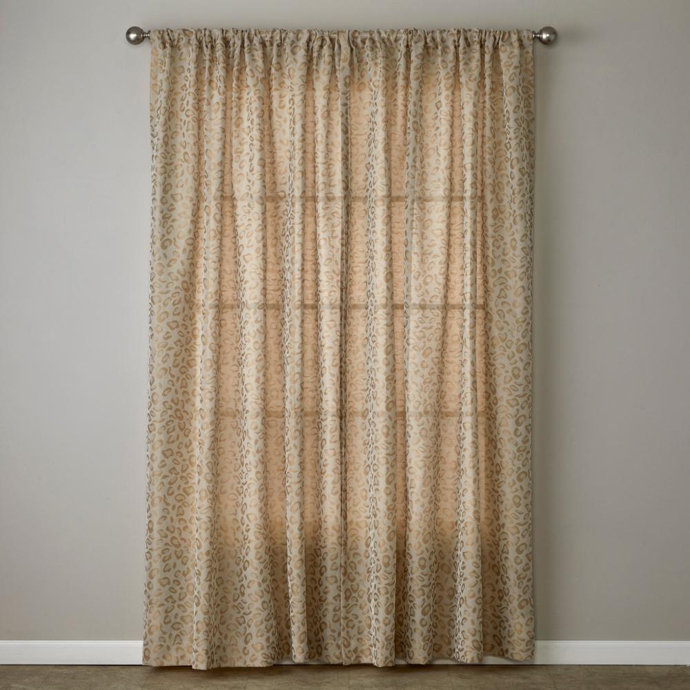 SKL Home By Saturday Knight Ltd Cheetah Spot Window Curtain Panel - Toast